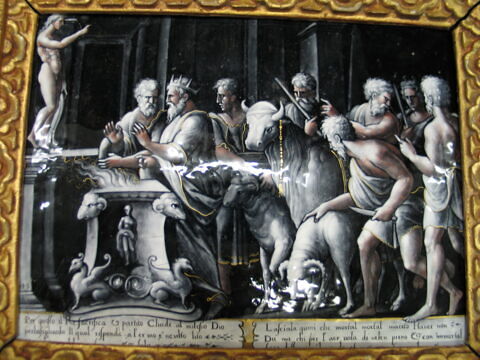 Plaque : Le Père de Psyché consulte l'oracle d'Apollon, image 4/10
