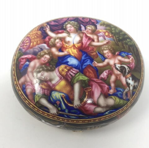 Boîte de montre en or et émail peint, image 3/19