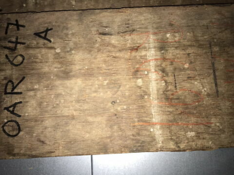 Deux fragments d'un panneau de lambris décorés d'une rosace centrale, image 5/13