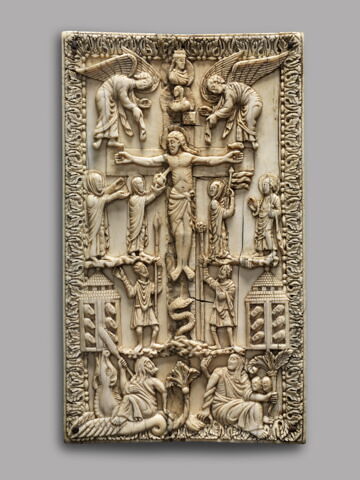 Plaque de reliure : La Crucifixion