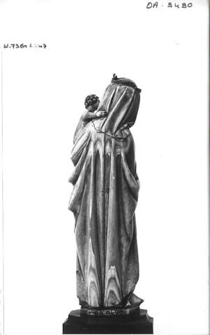 Statuette : Vierge à l'enfant debout, image 7/8
