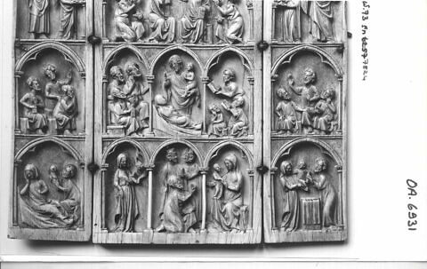Triptyque : scènes de la vie de la Vierge, image 4/5