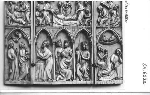 Triptyque : scènes de la vie de la Vierge, image 5/7
