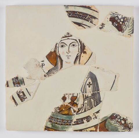 Plaque d'iconostase : Vierge à l'Enfant