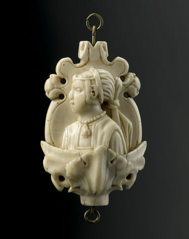 Pendentif avec profils masculin et féminin, image 3/4