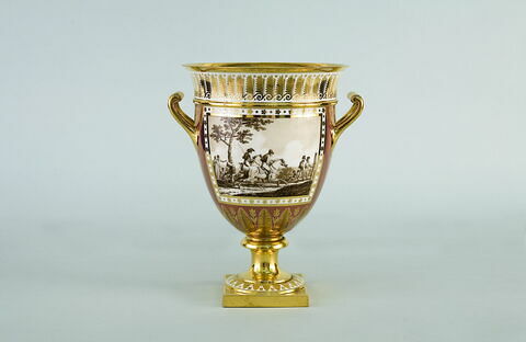 Glacière (ou vase à glace) du Service Encyclopédique : Jeu d'adresse et Le passage d'un gué, d'une paire avec OA 12210 2, image 9/10