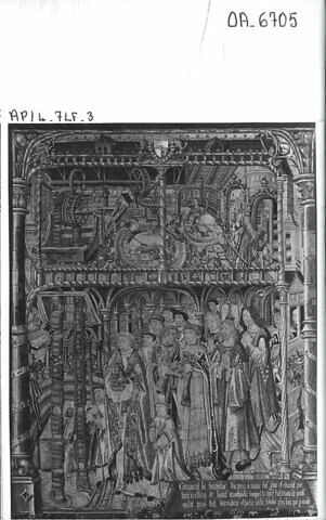 Le Miracle de l'eau, de la tenture de saint Anatoile de Salins, image 2/4