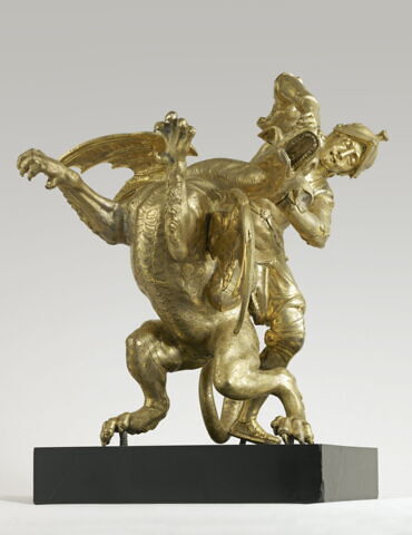 Groupe sculpté : Jason terrassant le dragon