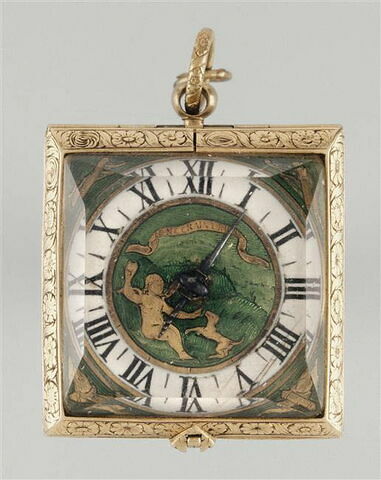 Montre carrée à devises