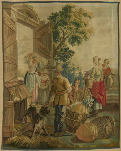 Retour des maraîcher, de la tenture des Fêtes de village
