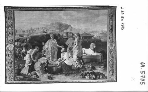 Moïse sauvé des eaux, de la tenture de l'Histoire de Moïse, image 2/2