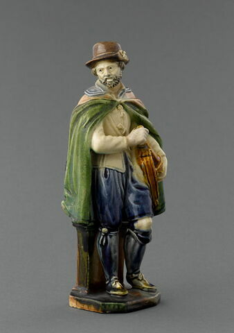Statuette : Joueur de vielle, image 2/5