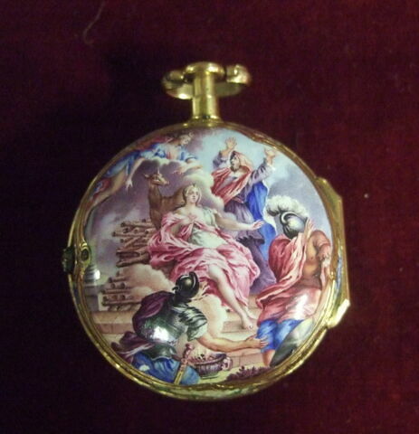 Montre ronde : le Sacrifice d'Iphigénie