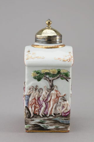 Boîte à thé faisant partie d'un ensemble comprenant également huit tasses et soucoupes (R 980 à 987), image 2/6
