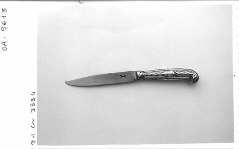 Couvert et couteau à dessert aux armes de Victor-Amédée, roi de Sardaigne, et de Maria-Antonia d'Espagne, image 4/11