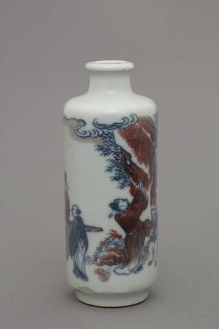 Petit flacon tabatière, de forme cylindrique à bouchon sphérique, image 2/6