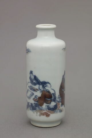 Petit flacon tabatière, de forme cylindrique à bouchon sphérique, image 4/6