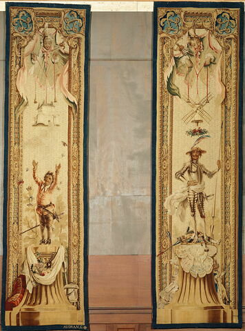 Entre-fenêtre : Don Quichotte, de la tenture de l'Histoire de Don Quichotte aux armes de la famille d'Argenson, image 8/8