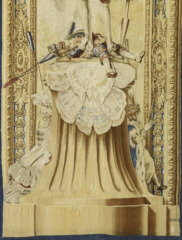 Entre-fenêtre : Don Quichotte, de la tenture de l'Histoire de Don Quichotte aux armes de la famille d'Argenson, image 2/8
