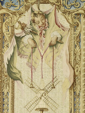 Entre-fenêtre : Don Quichotte, de la tenture de l'Histoire de Don Quichotte aux armes de la famille d'Argenson, image 4/8