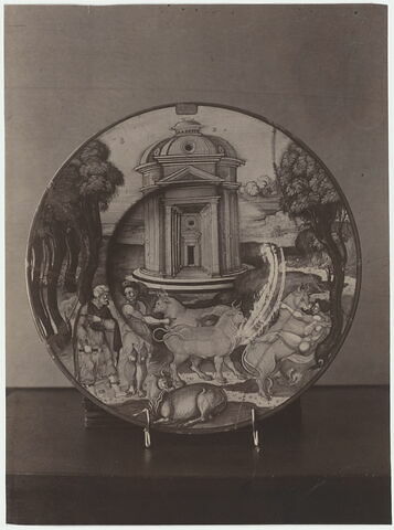Assiette : Dédale et Pasiphaé, image 3/3