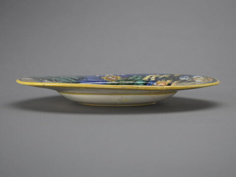 Plat rond : armoiries de Giacomo Nordi, évêque d'Urbino : Mercure et Argus, image 3/3