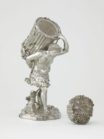 Sucrier à poudre : figure d'homme, image 2/13