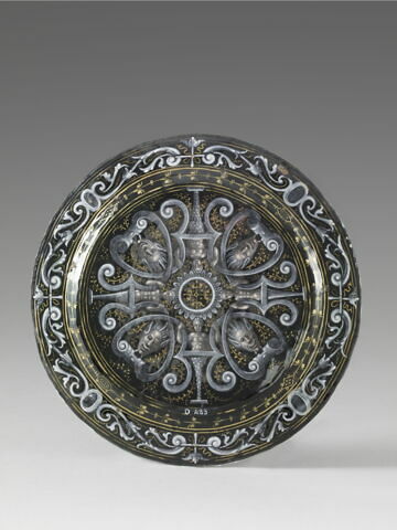 Assiette : Le Mois de décembre, d'un ensemble de neuf assiettes, Les Mois (N 1290 à N 1298), image 2/2