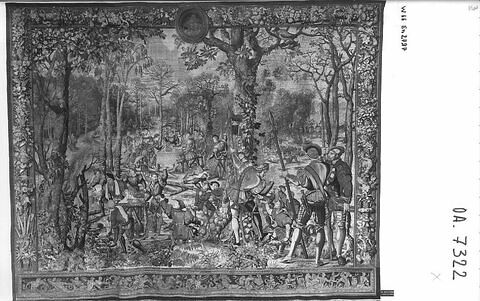 Le mois de novembre ou Le signe du sagittaire ou Le rapport, de la tenture dite des Chasses de Maximilien, image 11/14