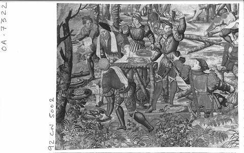 Le mois de novembre ou Le signe du sagittaire ou Le rapport, de la tenture dite des Chasses de Maximilien, image 5/14