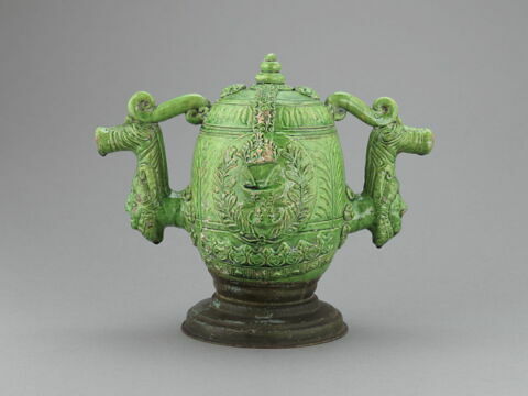 Pot à deux becs : Emblème de la salamandre, image 2/5
