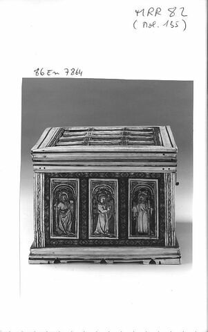 Coffret - boîte à jeux : scènes religieuses, saints, anges musiciens, image 8/9