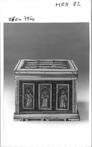 Coffret - boîte à jeux : scènes religieuses, saints, anges musiciens, image 9/9