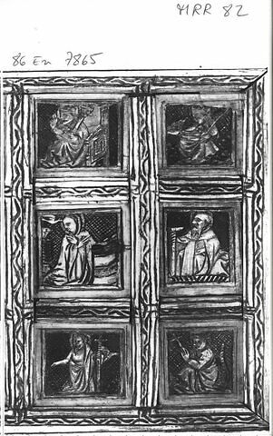 Coffret - boîte à jeux : scènes religieuses, saints, anges musiciens, image 7/9