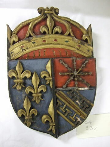 Ecusson aux armes de France, Navarre et Champagne
