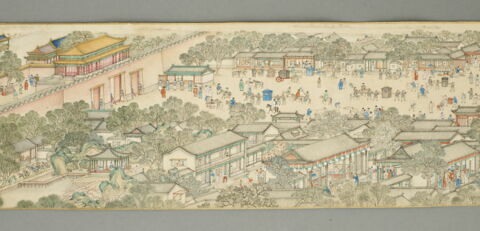 Rouleau: Sur le fleuve, le jour de la fête de Qingming (Qingming shangue tu 清明上河圖), image 6/18