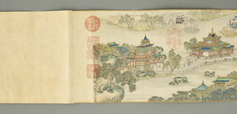 Rouleau: Sur le fleuve, le jour de la fête de Qingming (Qingming shangue tu 清明上河圖), image 8/18