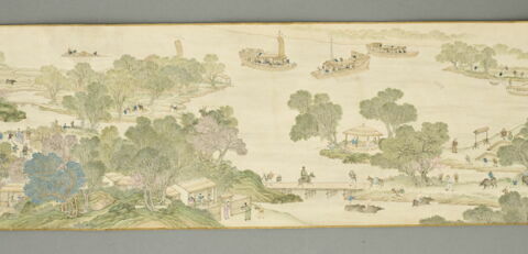 Rouleau: Sur le fleuve, le jour de la fête de Qingming (Qingming shangue tu 清明上河圖), image 11/18