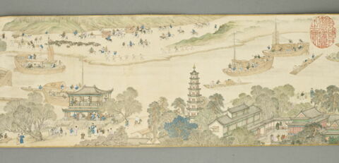 Rouleau: Sur le fleuve, le jour de la fête de Qingming (Qingming shangue tu 清明上河圖), image 13/18