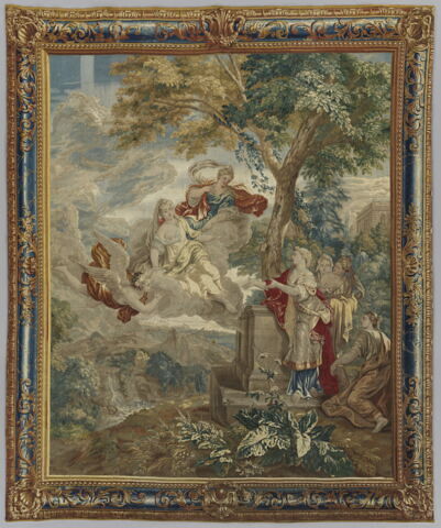 Zéphyr porte les sœurs de Psyché au palais de l'Amour, de la tenture de l'Histoire de Psyché