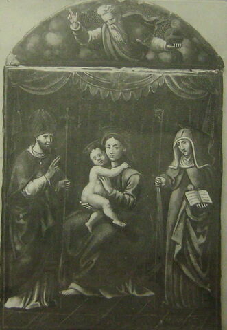 Plaque : Dieu bénissant (avec OA 969 B), image 2/3