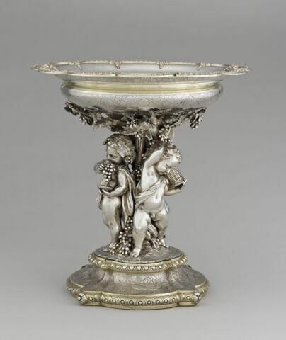 Coupe d'un ensemble de quatre (OA 12519 1 à OA 12519 4) du surtout de table du duc de Luynes (1802-1867), image 5/15