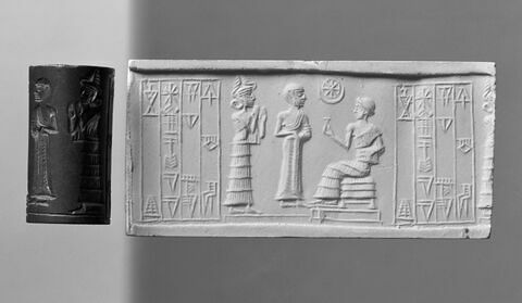 sceau cylindre ; objet votif, image 3/3