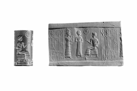 sceau cylindre ; objet votif, image 2/3