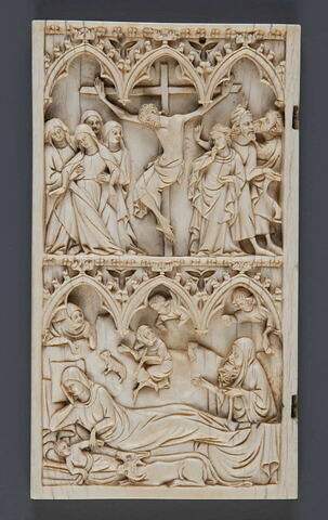 Feuillet gauche de diptyque : Crucifixion ; Nativité, image 6/7