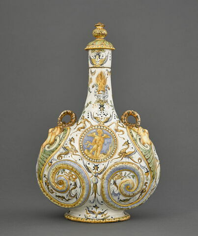 Gourde à deux passants : emblème d'Alphonse II d' Este, duc de Ferrare, image 5/5