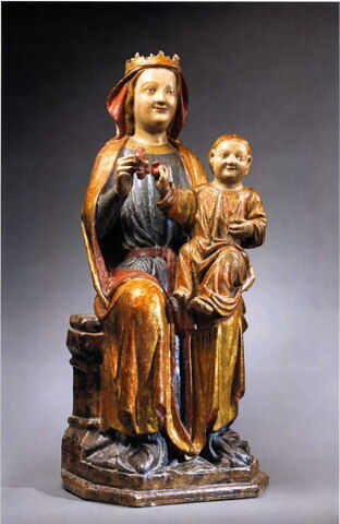 Vierge assise tenant l'Enfant, image 16/16