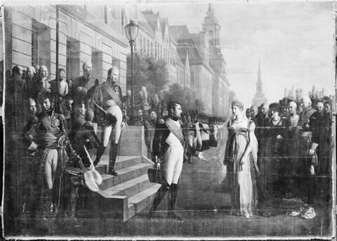 Entrevue de Napoléon Ier et de la reine Louise de Prusse à Tilsitt, 6 Juillet 1807, image 2/2