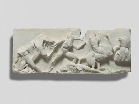 Tirage d’un relief représentantle combat entre les Grecs et les Perses