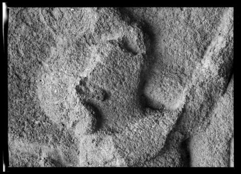 Frise architrave du temple d'Athena à Assos, combat d'Héraclès et Triton, image 4/5
